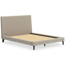  Size_Queen -- Cielden B1199-81 Queen Upholstered Bed with Roll Slats IMAGE 5