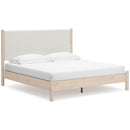  Size_King -- Cadmori B2615B7 King Upholstered Panel Bed IMAGE 1