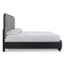  Size_King -- Rowanbeck B821B4 King Upholstered Panel Bed IMAGE 3