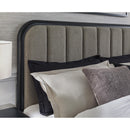  Size_King -- Rowanbeck B821B4 King Upholstered Panel Bed IMAGE 6