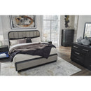  Size_California King -- Rowanbeck B821B5 California King Upholstered Panel Bed IMAGE 8