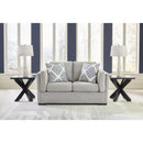  Manufacturer Color_Pewter -- Evansley 5450335 Loveseat IMAGE 5