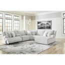  Manufacturer Color_Alloy -- Top Tier 92706S1 6 pc Reclining Sectional with Chaise IMAGE 4