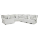  Manufacturer Color_Alloy -- Top Tier 92706S2 6 pc Reclining Sectional with Chaise IMAGE 1