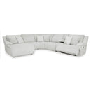 Manufacturer Color_Alloy -- Top Tier 92706S2 6 pc Reclining Sectional with Chaise IMAGE 2