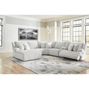  Manufacturer Color_Alloy -- Top Tier 92706S2 6 pc Reclining Sectional with Chaise IMAGE 4