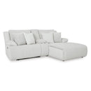  Manufacturer Color_Alloy -- Top Tier 92706S4 3 pc Reclining Sectional Sofa with Chaise IMAGE 1