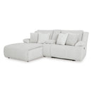  Manufacturer Color_Alloy -- Top Tier 92706S5 3 pc Reclining Sectional Sofa with Chaise IMAGE 1