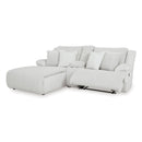  Manufacturer Color_Alloy -- Top Tier 92706S5 3 pc Reclining Sectional Sofa with Chaise IMAGE 2