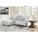  Manufacturer Color_Alloy -- Top Tier 92706S5 3 pc Reclining Sectional Sofa with Chaise IMAGE 5