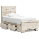  Size_Twin -- Lawroy B2310B23 Twin Panel Bed with Storage IMAGE 2