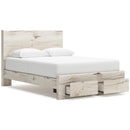  Size_Queen -- Lawroy B2310B4 Queen Panel Storage Bed IMAGE 2