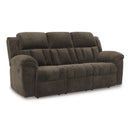  Manufacturer Color_Chocolate -- Frohn 3740788 Reclining Sofa IMAGE 1