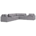  Manufacturer Color_Granite -- Modmax 92104S11 8 pc Sectional with Storage Consoles IMAGE 1