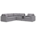  Manufacturer Color_Granite -- Modmax 92104S14 6 pc Sectional with Audio Console IMAGE 1