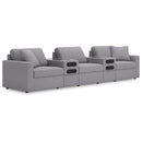 Manufacturer Color_Granite -- Modmax 92104S15 5 pc Sectional with Audio Consoles IMAGE 1