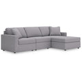  Manufacturer Color_Granite -- Modmax 92104S18 3 pc Sectional with Chaise IMAGE 1