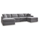  Manufacturer Color_Granite -- Modmax 92104S19 4 pc Double Chaise Sectional IMAGE 1