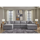  Manufacturer Color_Granite -- Modmax 92104S19 4 pc Double Chaise Sectional IMAGE 2