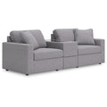  Manufacturer Color_Granite -- Modmax 92104S3 3 pc Sectional with Storage Console IMAGE 1