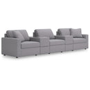  Manufacturer Color_Granite -- Modmax 92104S9 5 pc Sectional with Storage Consoles IMAGE 1