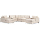  Manufacturer Color_Oyster -- Modmax 92103S31 8 pc Double Chaise Sectional with Audio and Storage Consoles IMAGE 1