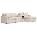  Manufacturer Color_Oyster -- Modmax 92103S37 4 pc Sectional with Chaise and Audio Console IMAGE 1