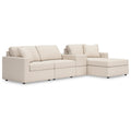  Manufacturer Color_Oyster -- Modmax 92103S40 4 pc Sectional with Chaise and Storage Console IMAGE 1