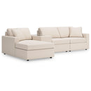 Manufacturer Color_Oyster -- Modmax 92103S41 4 pc Sectional with Chaise and Storage Console IMAGE 1