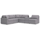  Manufacturer Color_Granite -- Modmax 92104S20 6 pc Sectional with Storage Console IMAGE 1