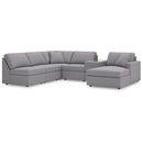  Manufacturer Color_Granite -- Modmax 92104S22 6 pc Sectional with Chaise and Storage Console IMAGE 1