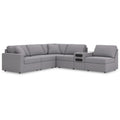  Manufacturer Color_Granite -- Modmax 92104S23 6 pc Sectional with Audio Console IMAGE 1