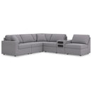  Manufacturer Color_Granite -- Modmax 92104S23 6 pc Sectional with Audio Console IMAGE 1