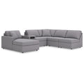  Manufacturer Color_Granite -- Modmax 92104S24 6 pc Sectional with Chaise and Audio Console IMAGE 1