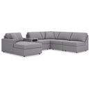  Manufacturer Color_Granite -- Modmax 92104S24 6 pc Sectional with Chaise and Audio Console IMAGE 1