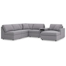  Manufacturer Color_Granite -- Modmax 92104S25 6 pc Sectional with Chaise and Audio Console IMAGE 1