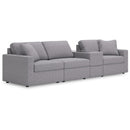  Manufacturer Color_Granite -- Modmax 92104S29 4 pc Sectional with Storage Console IMAGE 1