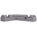  Manufacturer Color_Granite -- Modmax 92104S30 8 pc Sectional with Audio and Storage Consoles IMAGE 1