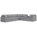  Manufacturer Color_Granite -- Modmax 92104S33 7 pc Sectional with Storage Console IMAGE 1