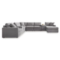  Manufacturer Color_Granite -- Modmax 92104S42 8 pc Sectional with Chaise and Storage Consoles IMAGE 1