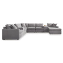 Manufacturer Color_Granite -- Modmax 92104S42 8 pc Sectional with Chaise and Storage Consoles IMAGE 1