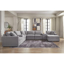 Manufacturer Color_Granite -- Modmax 92104S42 8 pc Sectional with Chaise and Storage Consoles IMAGE 2