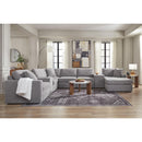 Manufacturer Color_Granite -- Modmax 92104S42 8 pc Sectional with Chaise and Storage Consoles IMAGE 3