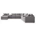  Manufacturer Color_Granite -- Modmax 92104S43 8 pc Sectional with Chaise and Storage Consoles IMAGE 1