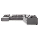  Manufacturer Color_Granite -- Modmax 92104S43 8 pc Sectional with Chaise and Storage Consoles IMAGE 1