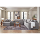  Manufacturer Color_Granite -- Modmax 92104S43 8 pc Sectional with Chaise and Storage Consoles IMAGE 3