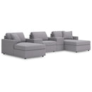  Manufacturer Color_Granite -- Modmax 92104S44 5 pc Pit Sectional with Storage Consoles IMAGE 1