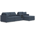  Manufacturer Color_Ink -- Modmax 92121S37 4 pc Sectional with Chaise and Audio Console IMAGE 1