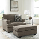  Manufacturer Color_Nutmeg -- Stonemeade 59505U2 Oversized Chair and Ottoman IMAGE 1