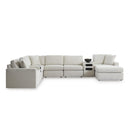  Manufacturer Color_Oyster -- Modmax 92103S48 8-PC Sectional with Chaise and Audio Consoles IMAGE 1